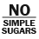 This products does not contain simple sugars!